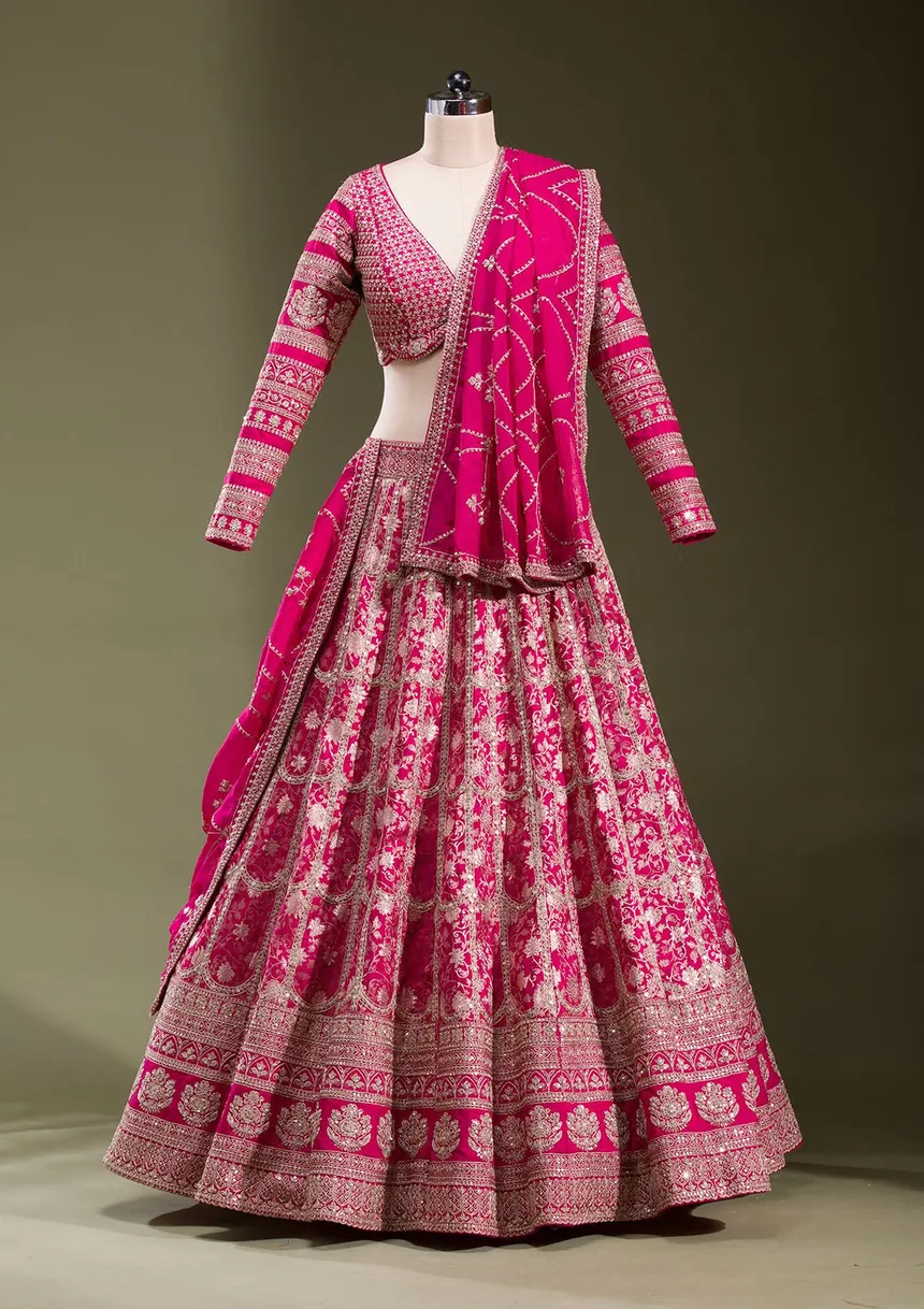 Lehnga / Ghagra Choli & Dupatta - Heavy